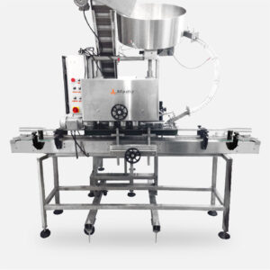 TAPADORA LINEAL DE RODAJAS CON ORIENTADOR DE TAPA CENTRIFUGO