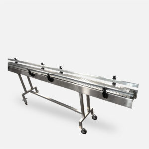 BANDA TRANSPORTADORA CON TABLILLA EN ACERO INOXIDABLE